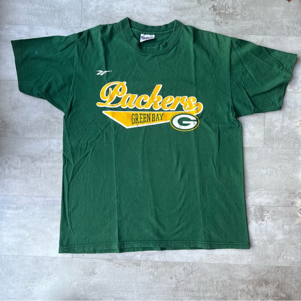 Vinatge 90s NFL Green Bay packers Reebok pro line tee size
Large